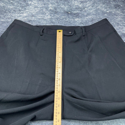 Sag Harbor Woman Black Pleated Dress Pants Plus Size 20W R44060 Business Slacks by Sag Harbor Woman