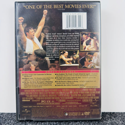 Cinderella Man DVD 2005 Full Screen Russell Crowe Renee Zellweger Ron Howard by Buysaavy