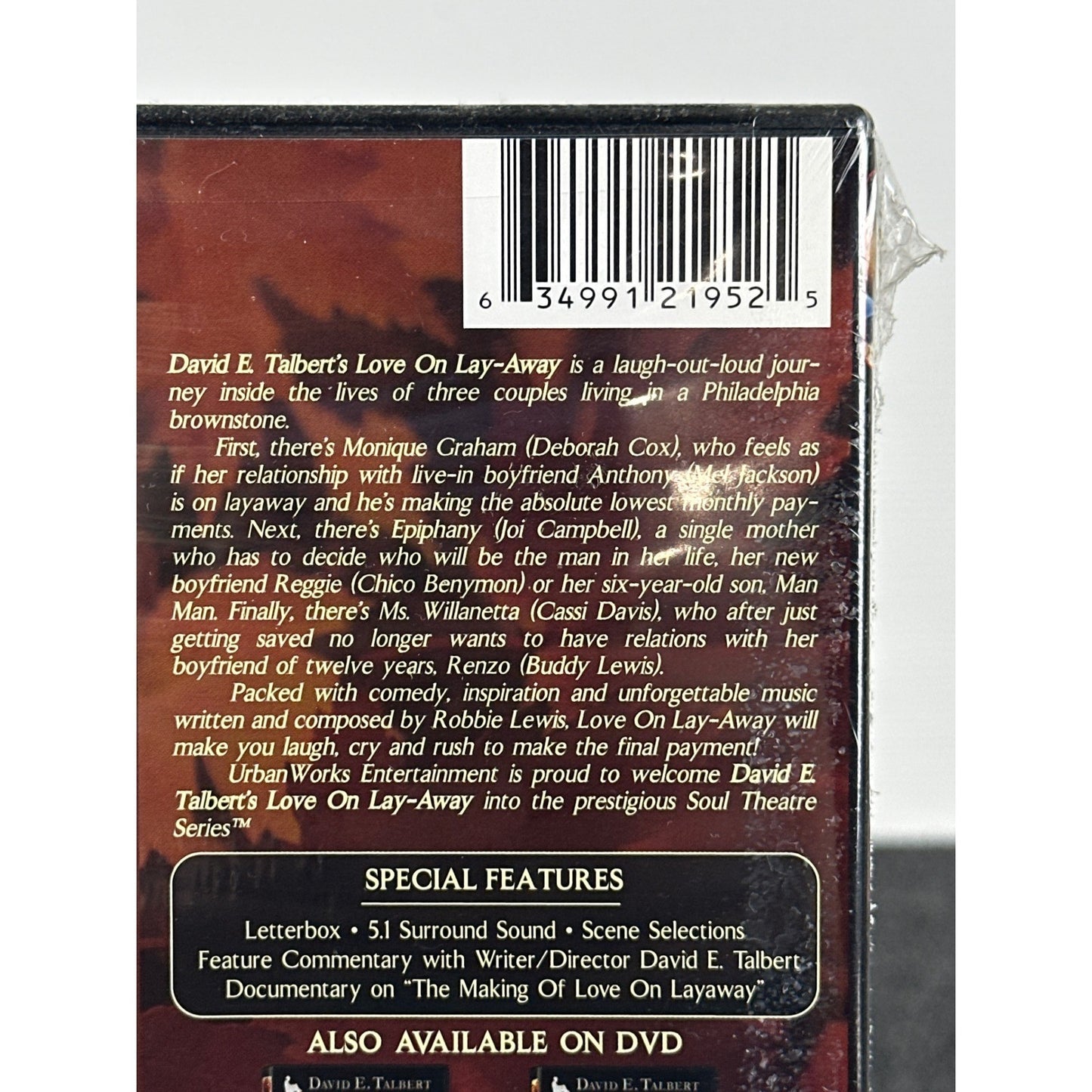 David E Talbert Love On Lay-Away The Musical Stageplay DVD New Sealed 21952-7 by Buysaavy