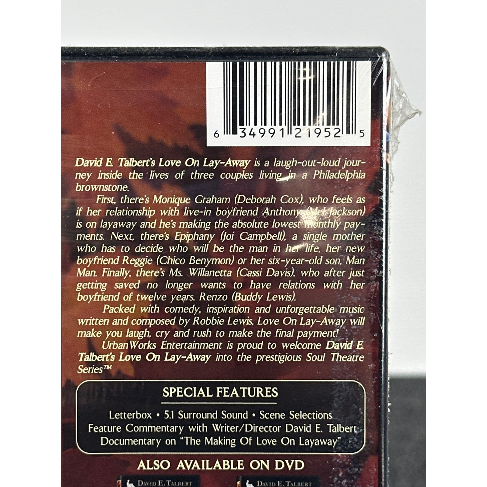 David E Talbert Love On Lay-Away The Musical Stageplay DVD New Sealed 21952-7 by Buysaavy