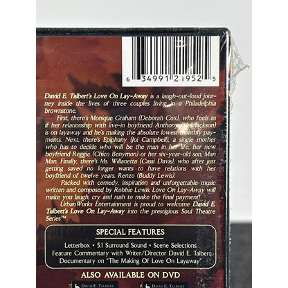 David E Talbert Love On Lay-Away The Musical Stageplay DVD New Sealed 21952-7 by Buysaavy