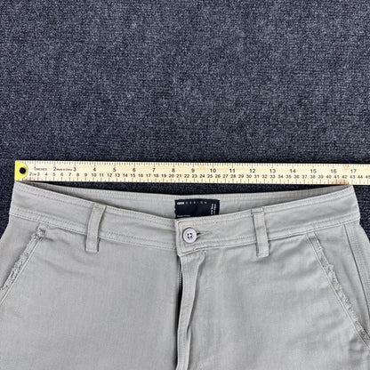ASOS DESIGN Mens Stone Beige Cotton Twill Straight Leg Chino Pants 34X37 by ASOS DESIGN