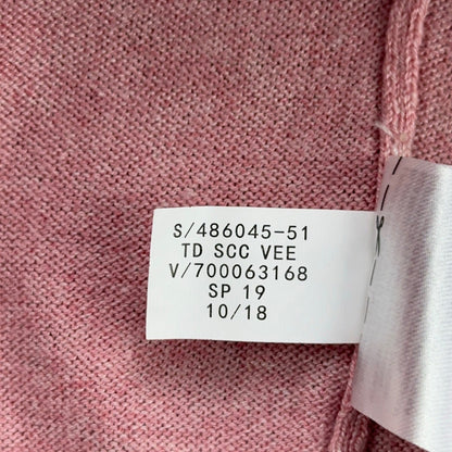 Banana Republic Mens XL Salmon Pink Silk Cotton Cashmere V-Neck Sweater by Banana Republic