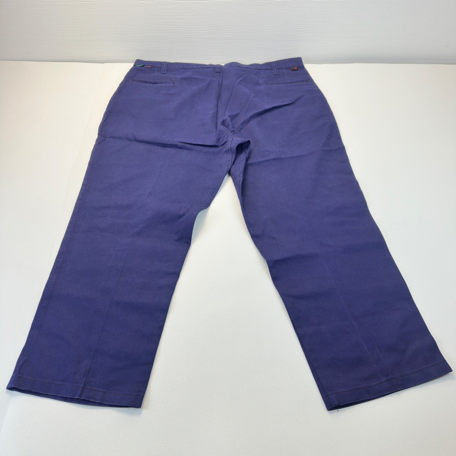 Workrite Mens Navy Blue Industrial Work Pants Cotton Twill 409ID95NB 44x42 by Workrite
