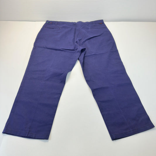 Workrite Mens Navy Blue Industrial Work Pants Cotton Twill 409ID95NB 44x42 by Workrite