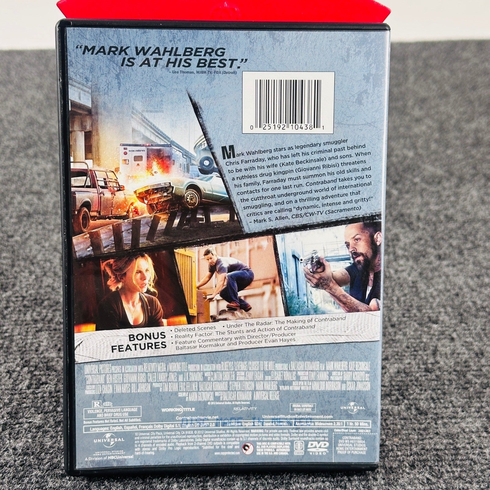 Contraband DVD 2012 Mark Wahlberg Kate Beckinsale Action Thriller Movie R Rated by Buysaavy