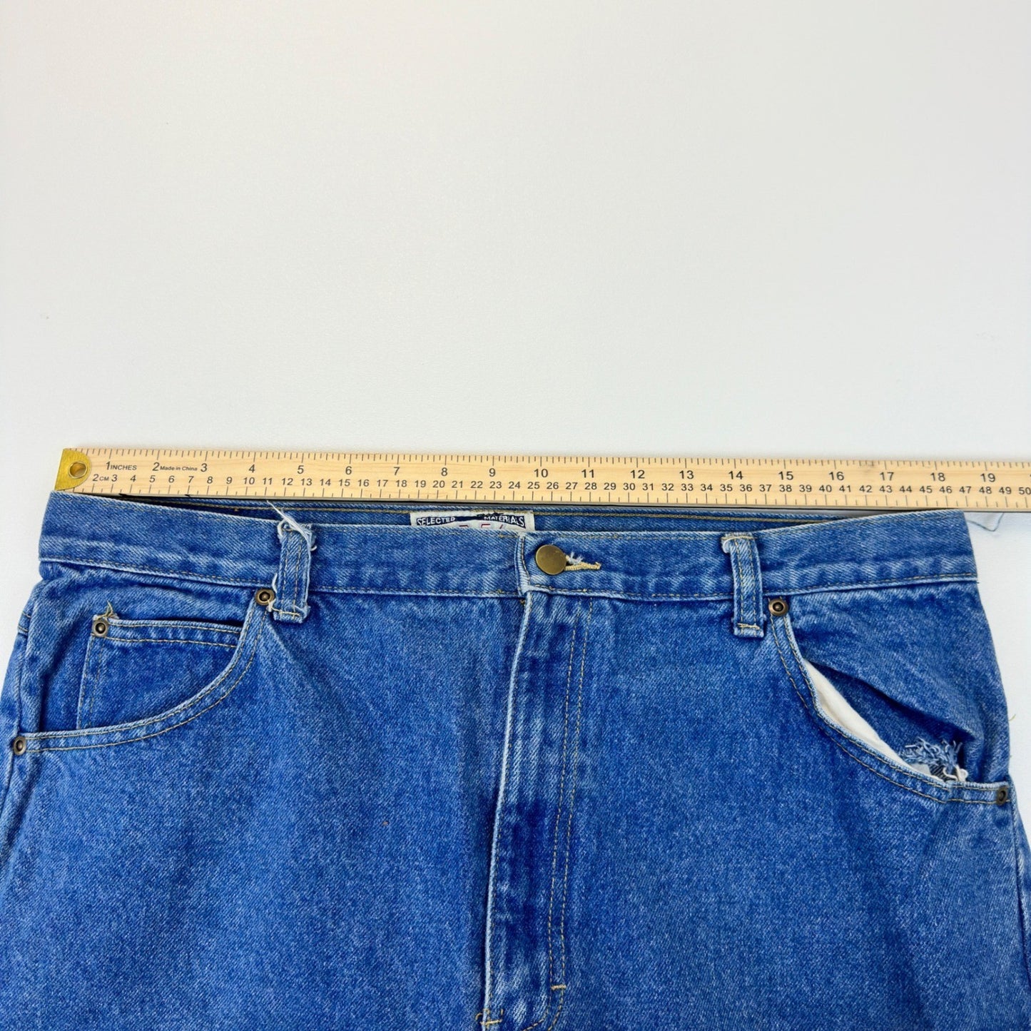 Cool Blues Mens Straight Leg Denim Jeans Medium Wash Blue 37x29 Workwear Casual by Cool Blues