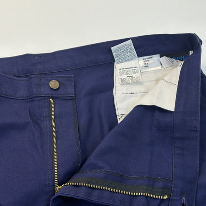 Workrite Mens Navy Blue Industrial Work Pants Cotton Twill 409ID95NB 44x42 by Workrite