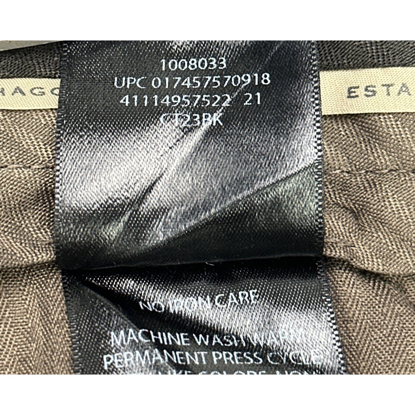Haggar Mens Khaki Chino Pants Beige Flat Front 100% Cotton 38x29 by Haggar