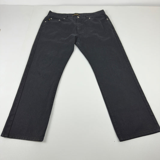 Maxi Milian New York Mens Black Straight Leg Denim Jeans Size 38x32 Dark Wash by Maxi Milian