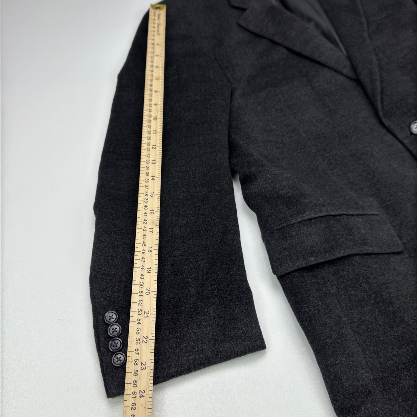 Jones New York Mens 44R Blazer Charcoal Grey Two Button Sport Coat Jacket by Jones New York
