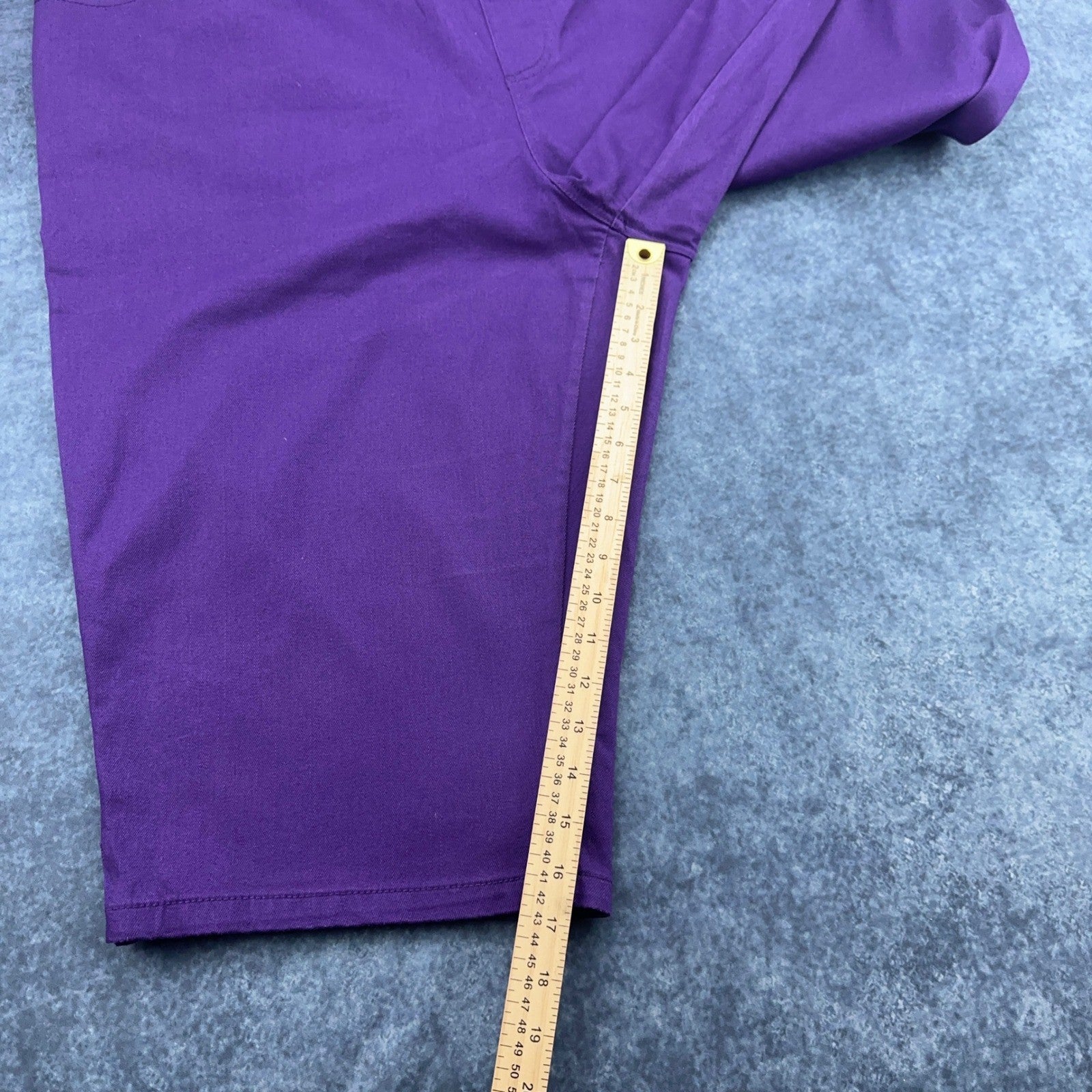 Catherines Timeless Fit Purple Capri Pants Plus Size 2X 22/24W Stretch Cotton by Catherines