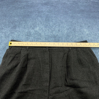 Sag Harbor Woman 20W Pleated Dress Pants Charcoal Textured Elastic Waist by Sag Harbor Woman
