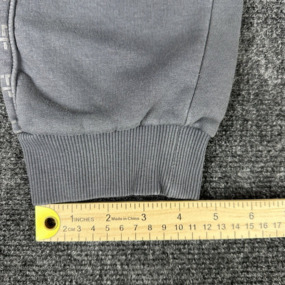 River Island Mens Logo Tape Joggers Charcoal Grey Fleece Sweatpants Large L by River Island