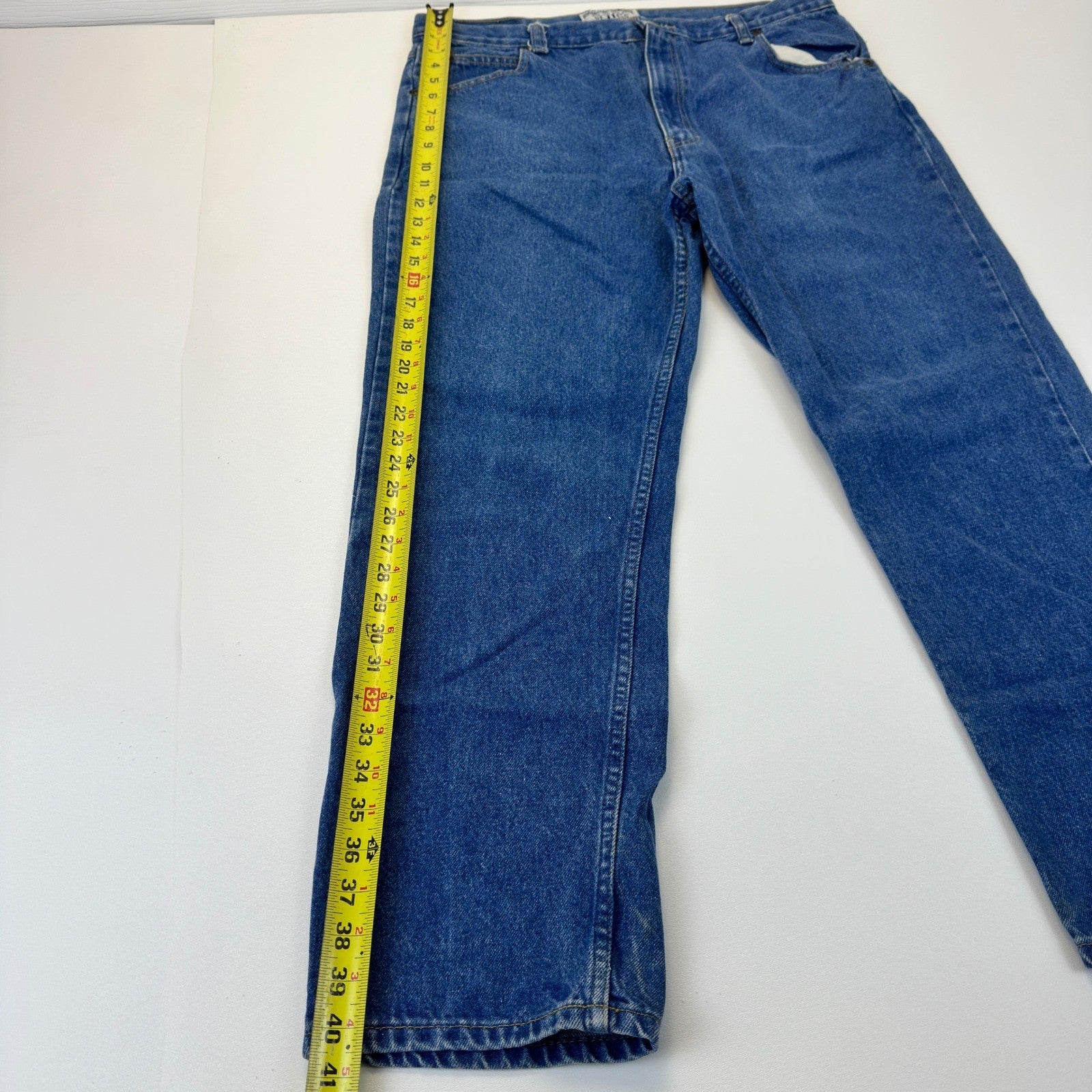 Cool Blues Mens Straight Leg Denim Jeans Medium Wash Blue 37x29 Workwear Casual by Cool Blues