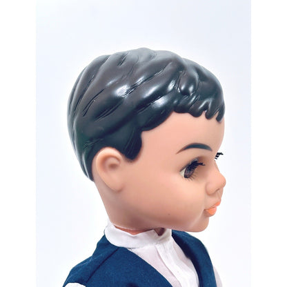Vintage Dazl Boy Doll Formal Outfit, Blue Vest, 16" Collectible Play Doll by Dazl Dolls by Russ