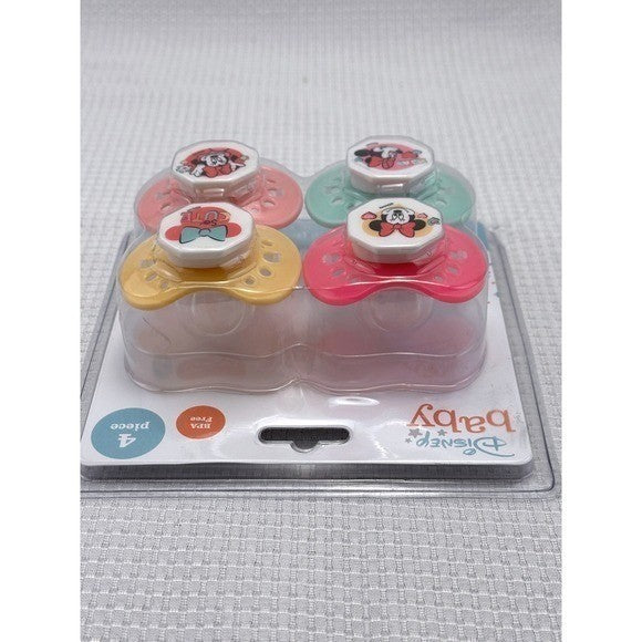 Disney Baby Minnie Mouse Orthodontic Pacifiers 4 Pack FD50901 Pink Multi by Unbranded