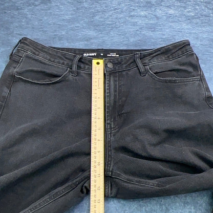 Old Navy High-Rise Wow Wide Leg Jeans Washed Black Size 14 Stretch Denim Pant by Old Navy