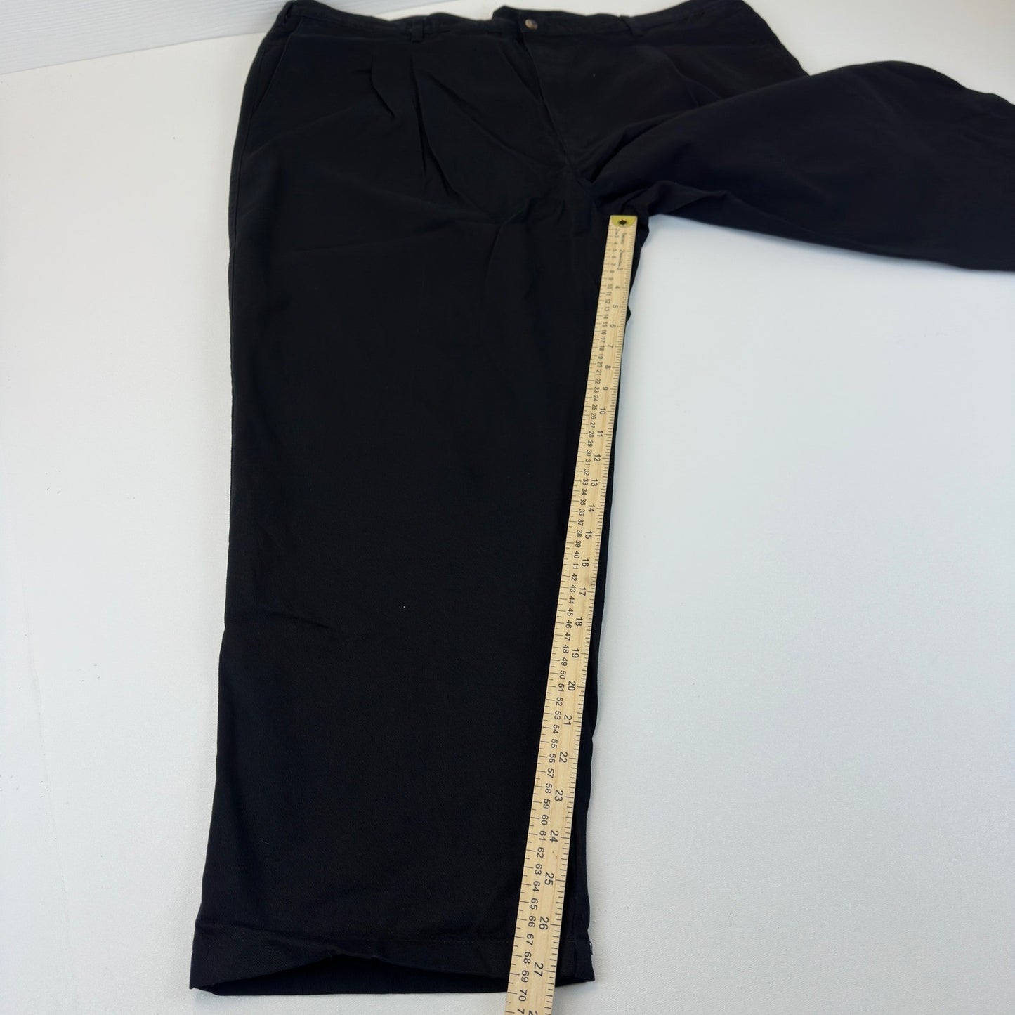 Northwest Territory Big Man Pleated Cotton Pants Black 48x29 Work Casual Chinos by Northwest Territory
