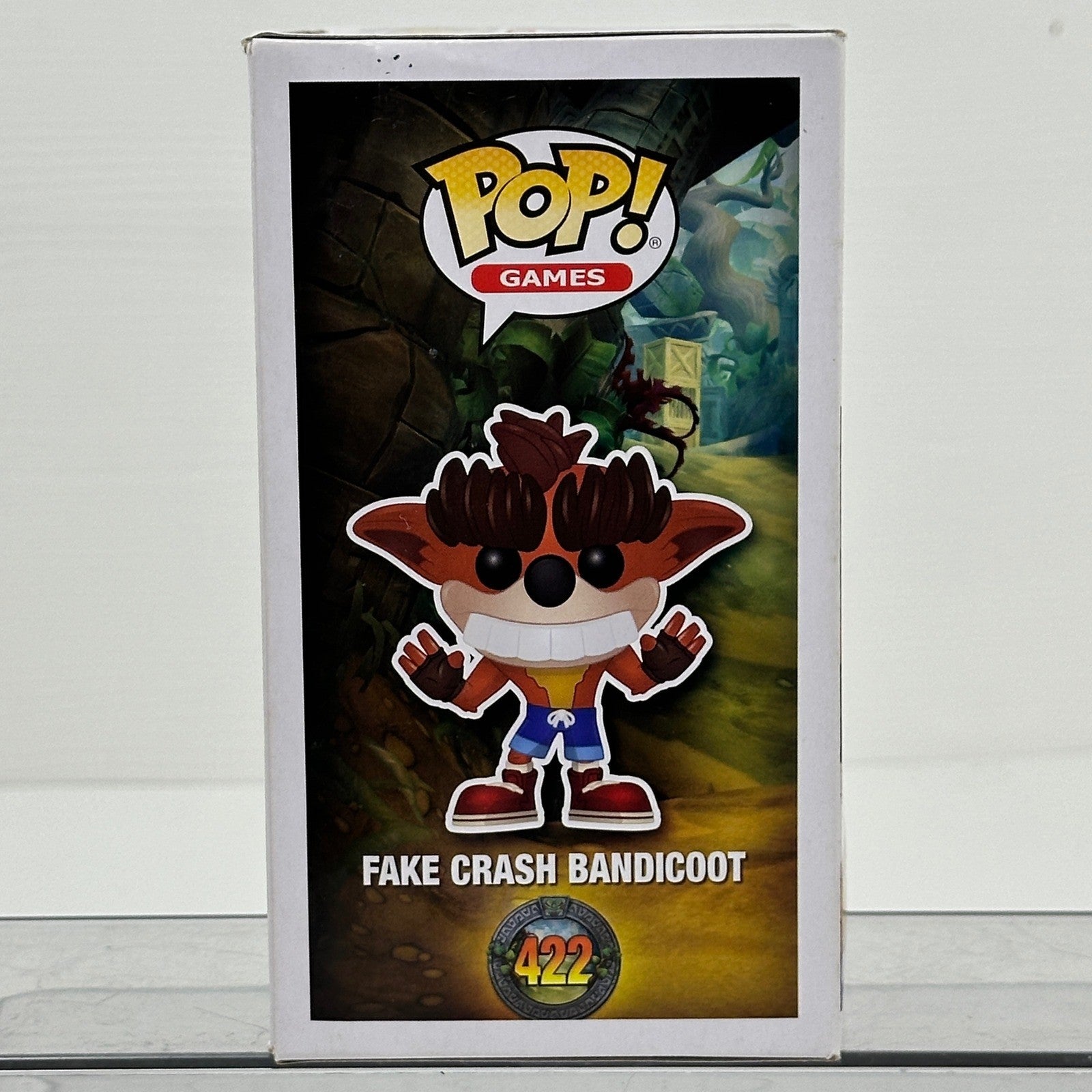 Funko Pop Games Fake Crash Bandicoot 422 GameStop Exclusive Vinyl Figure by Funko