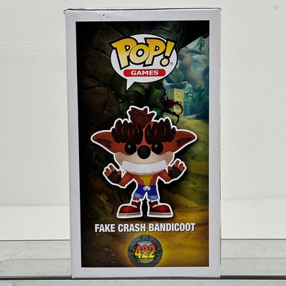 Funko Pop Games Fake Crash Bandicoot 422 GameStop Exclusive Vinyl Figure by Funko