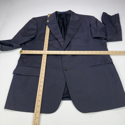 Joseph Abboud Collection Mens 44S Navy Blue Wool Micro Stripe Blazer Sport Coat by Joseph Abboud