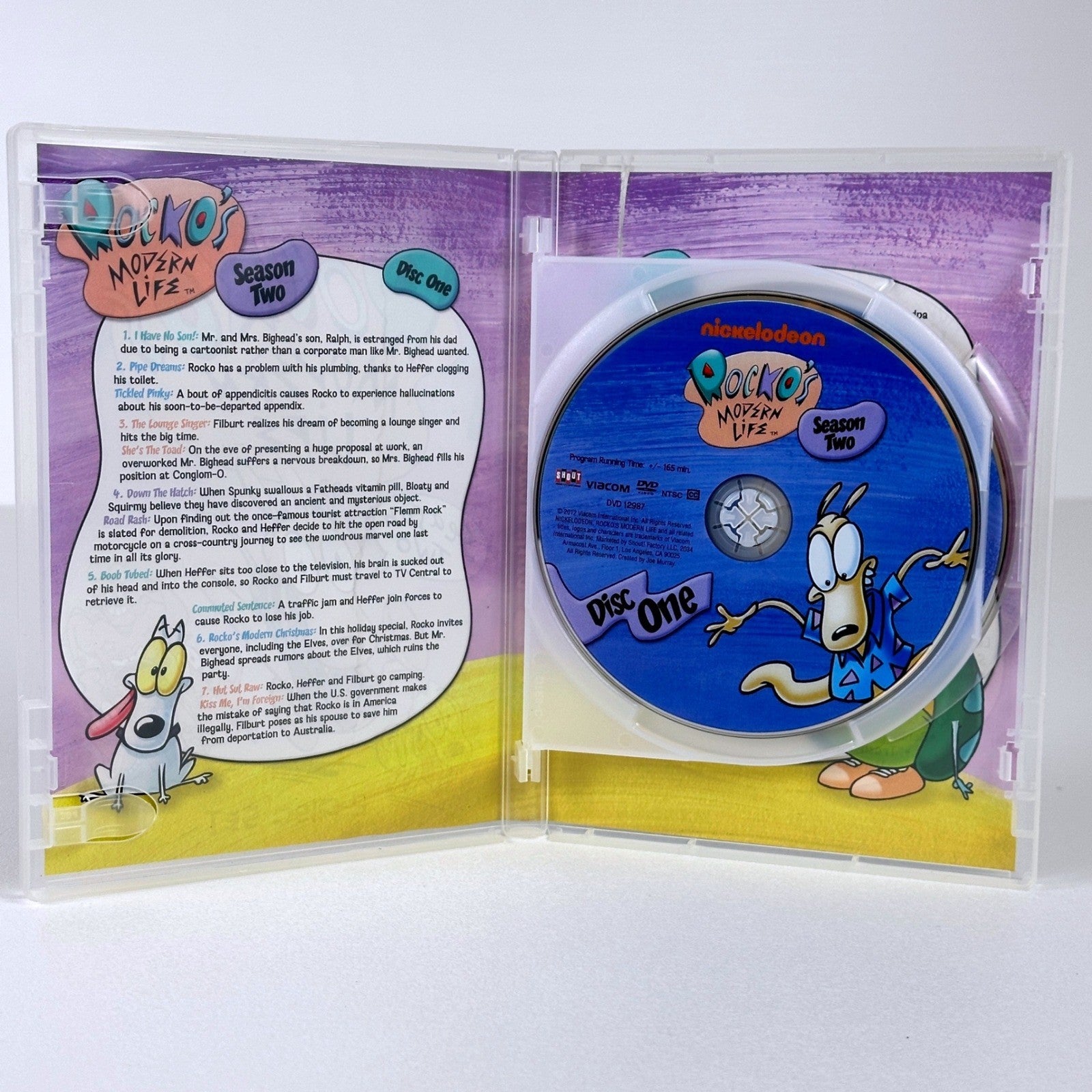 Rocko's Modern Life Season 2 DVD 2-Disc Set Nickelodeon Shout Factory SF 12986 by Buysaavy