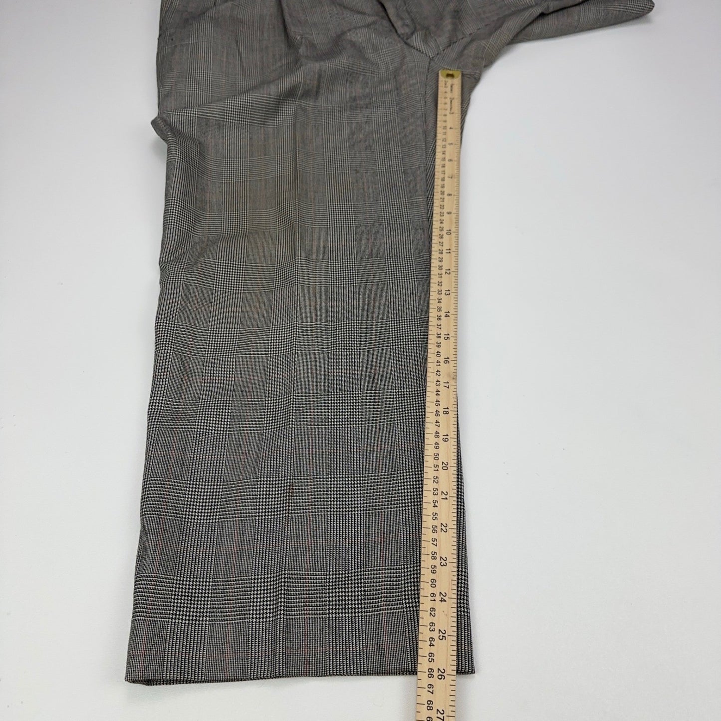 Sterling & Hunt Premier Edition Mens Grey Glen Plaid Worsted Wool Suit by Sterling & Hunt