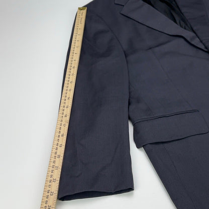Joseph Abboud Collection Mens 44S Navy Blue Wool Micro Stripe Blazer Sport Coat by Joseph Abboud