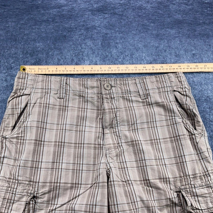 Mossimo Supply Co Mens Plaid Cargo Shorts Brown Tan Size 36 Relaxed Fit Utility by Mossimo Supply Co.