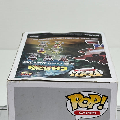 Funko Pop Games Fake Crash Bandicoot 422 GameStop Exclusive Vinyl Figure by Funko