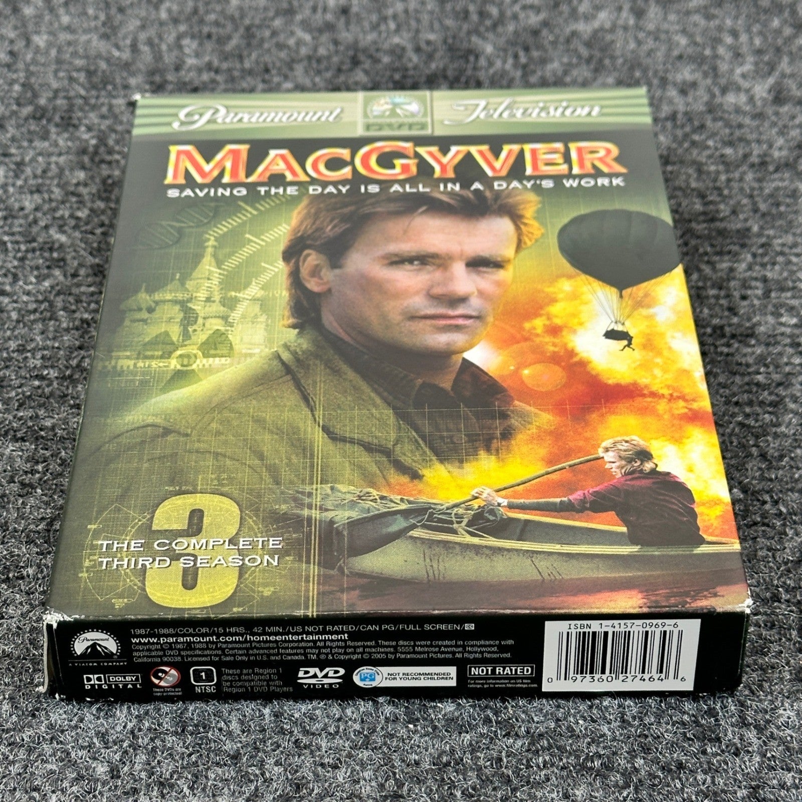 MacGyver The Complete Third Season DVD 5-Disc Richard Dean Anderson Paramount by Buysaavy