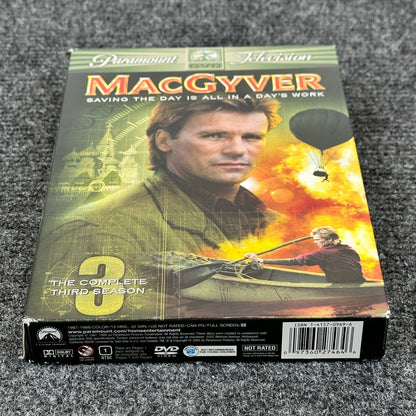 MacGyver The Complete Third Season DVD 5-Disc Richard Dean Anderson Paramount by Buysaavy