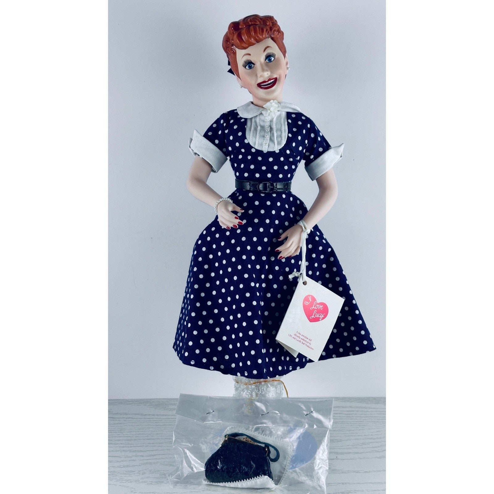 Hamilton Collection I Love Lucy Ricky Porcelain Doll Lucille Ball CBS by The Hamilton Collection