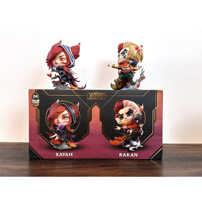 League of Legends Series 3 Xayah Rakan Duo Vinyl Figures Collectible by Riot Games