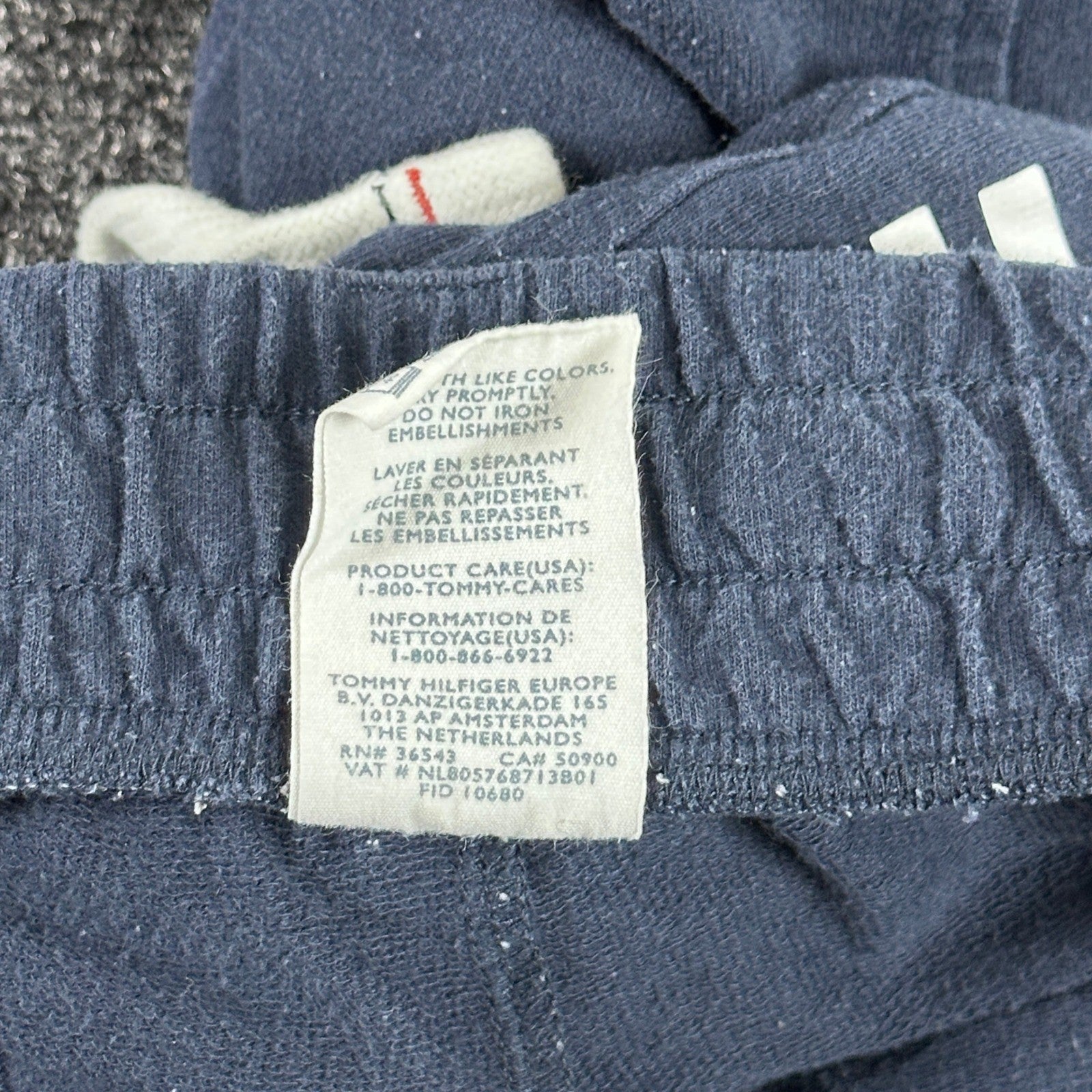 Tommy Hilfiger Mens Navy Blue Logo Tape Sleepwear Jogger Pants Size Large L by Tommy Hilfiger