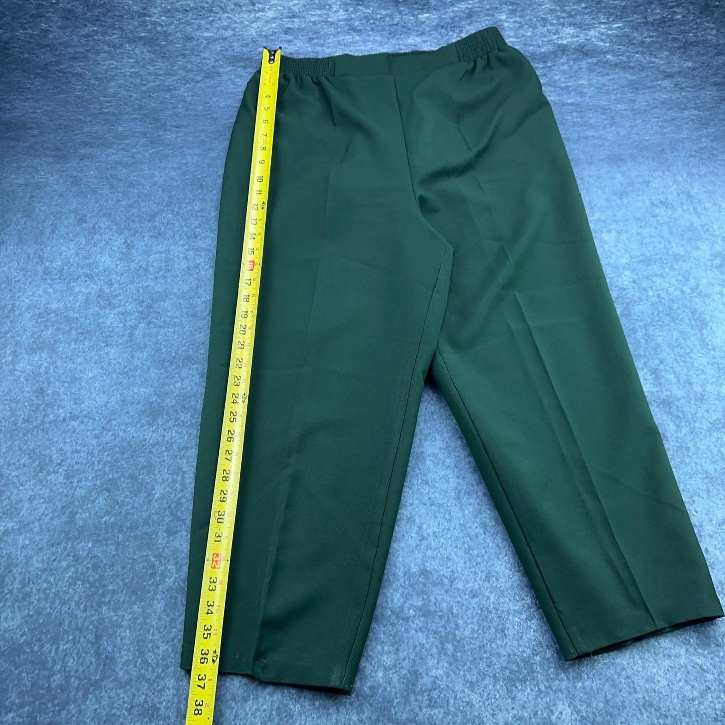 Just For Women Dark Green Elastic Waist Pull On Pants Straight Leg 18WP USA Made by Just For Women
