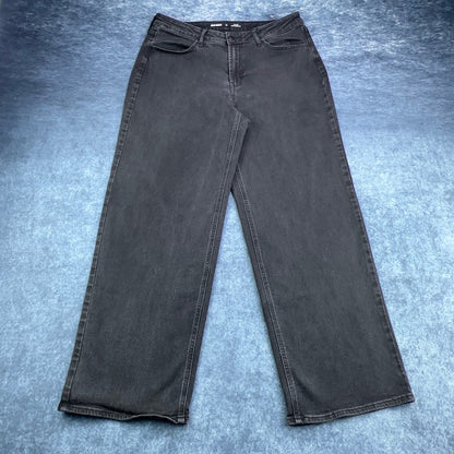 Old Navy High-Rise Wow Wide Leg Jeans Washed Black Size 14 Stretch Denim Pant by Old Navy