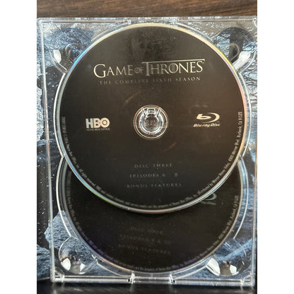 Game of Thrones The Complete Sixth Season Blu-ray HBO 4-Disc Set Season 6 2016 by Buysaavy