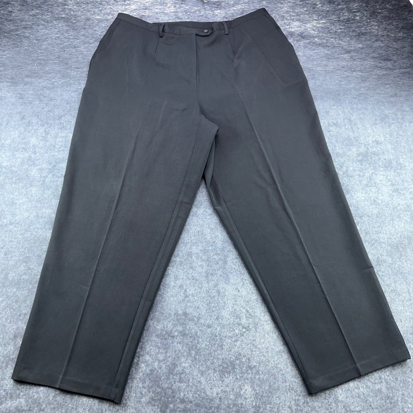 Sag Harbor Woman Black Pleated Dress Pants Plus Size 20W R44060 Business Slacks by Sag Harbor Woman