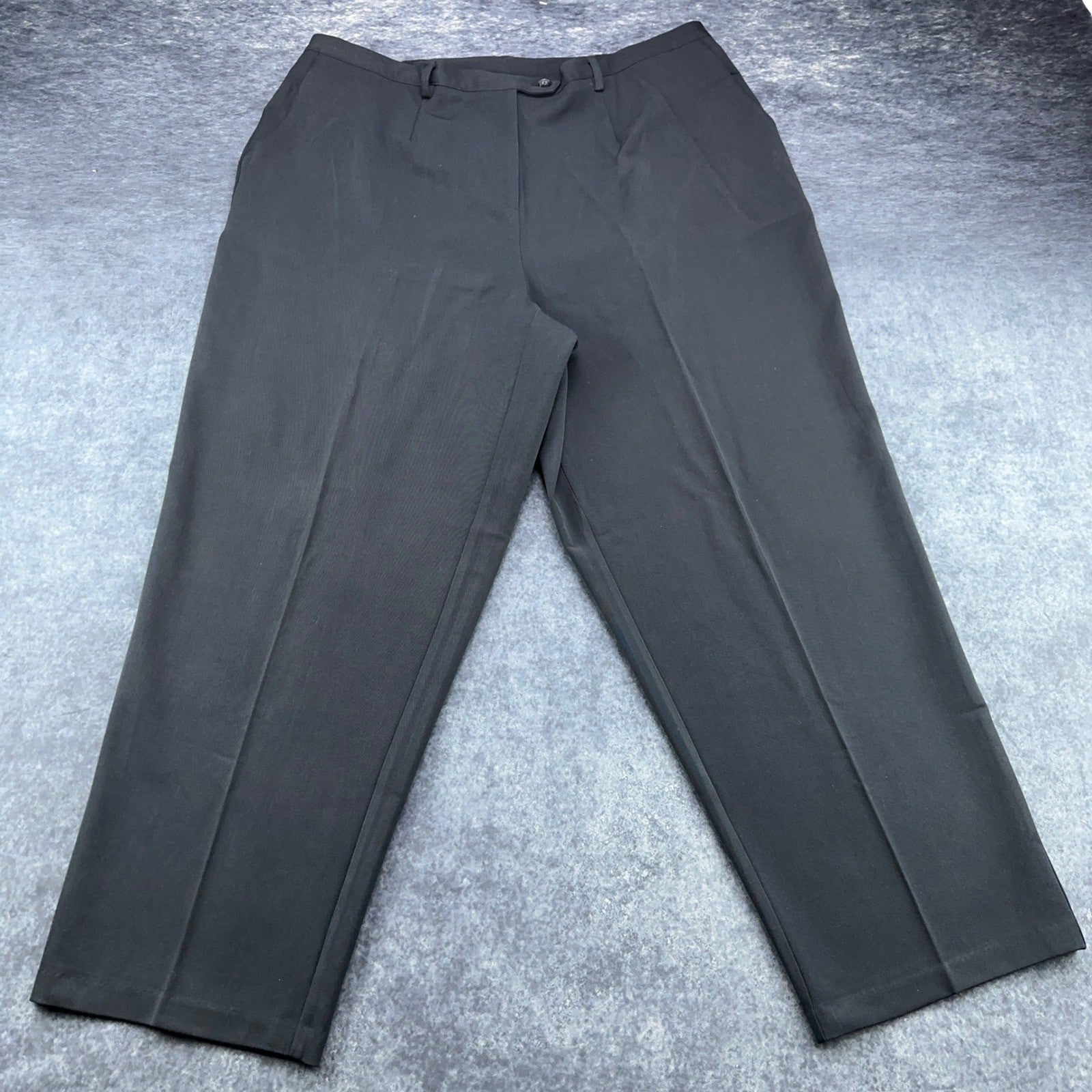 Sag Harbor Woman Black Pleated Dress Pants Plus Size 20W R44060 Business Slacks by Sag Harbor Woman