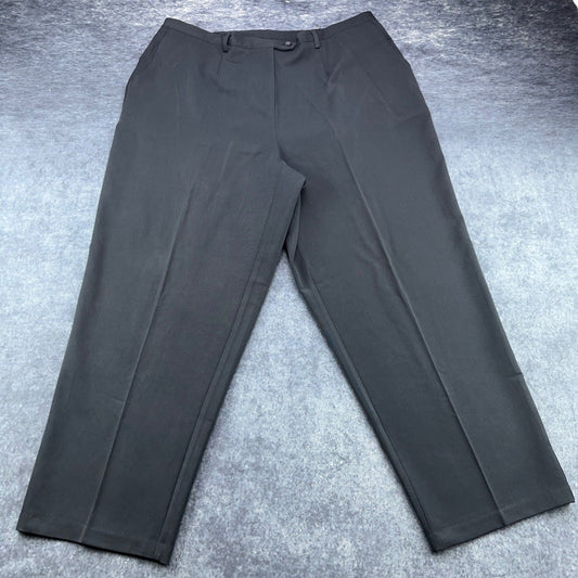 Sag Harbor Woman Black Pleated Dress Pants Plus Size 20W R44060 Business Slacks by Sag Harbor Woman