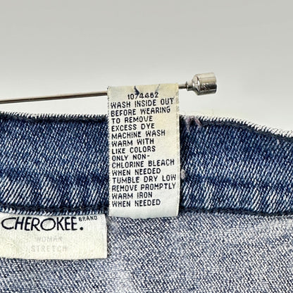 Cherokee Brand Woman Stretch Jeans 16WA Medium Wash Blue Straight Leg Denim by Cherokee Brand