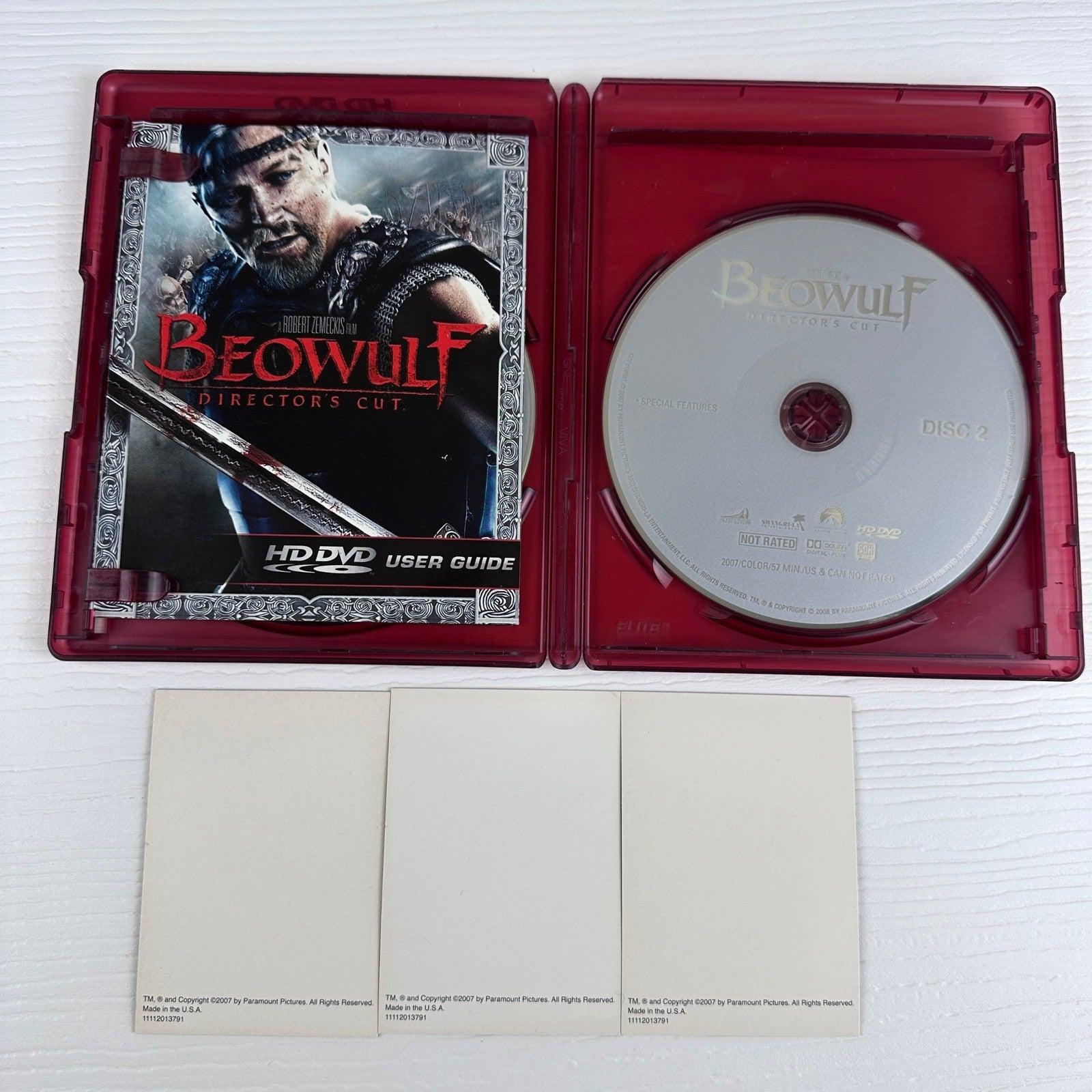 Beowulf Director's Cut HD DVD 2-Disc Set Robert Zemeckis Unrated 2007 1323244 by Buysaavy