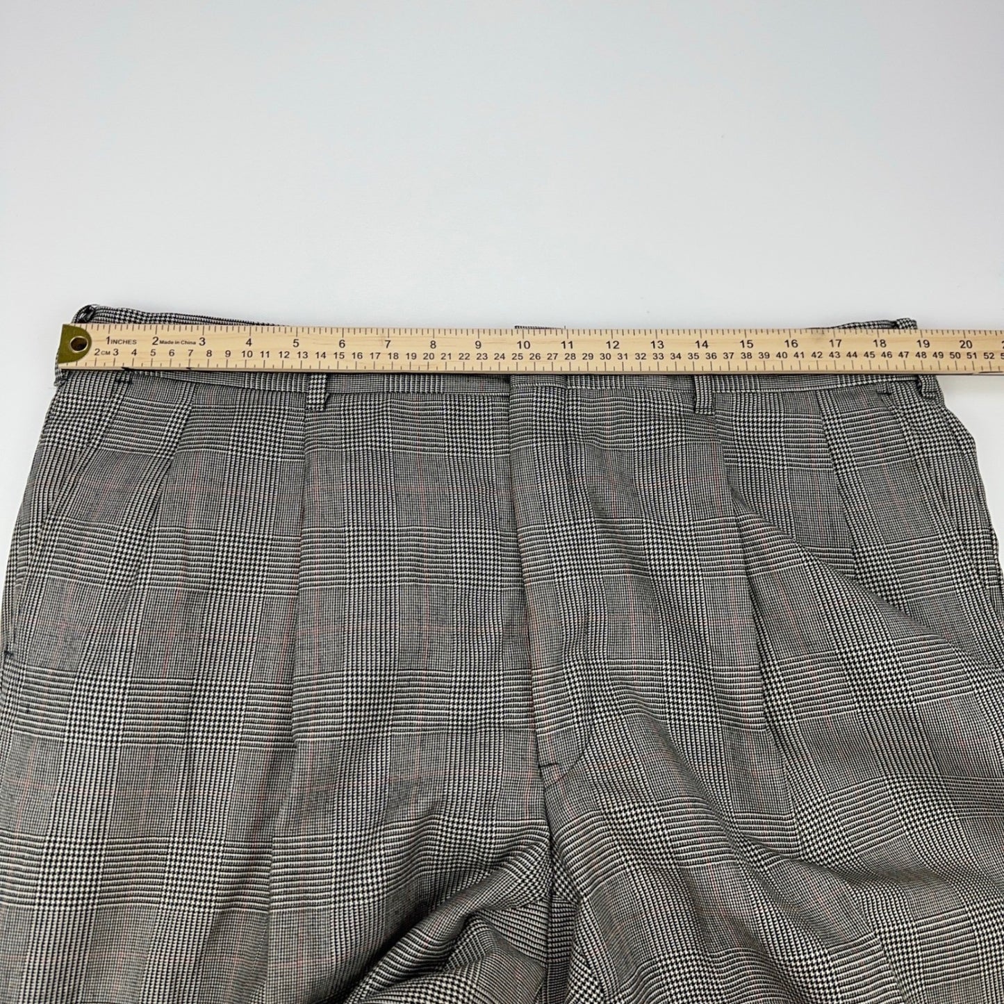 Sterling & Hunt Premier Edition Mens Grey Glen Plaid Worsted Wool Suit by Sterling & Hunt