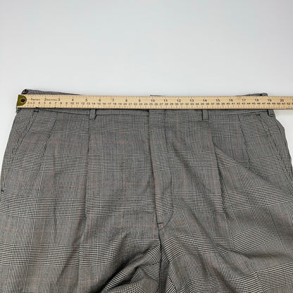 Sterling & Hunt Premier Edition Mens Grey Glen Plaid Worsted Wool Suit by Sterling & Hunt