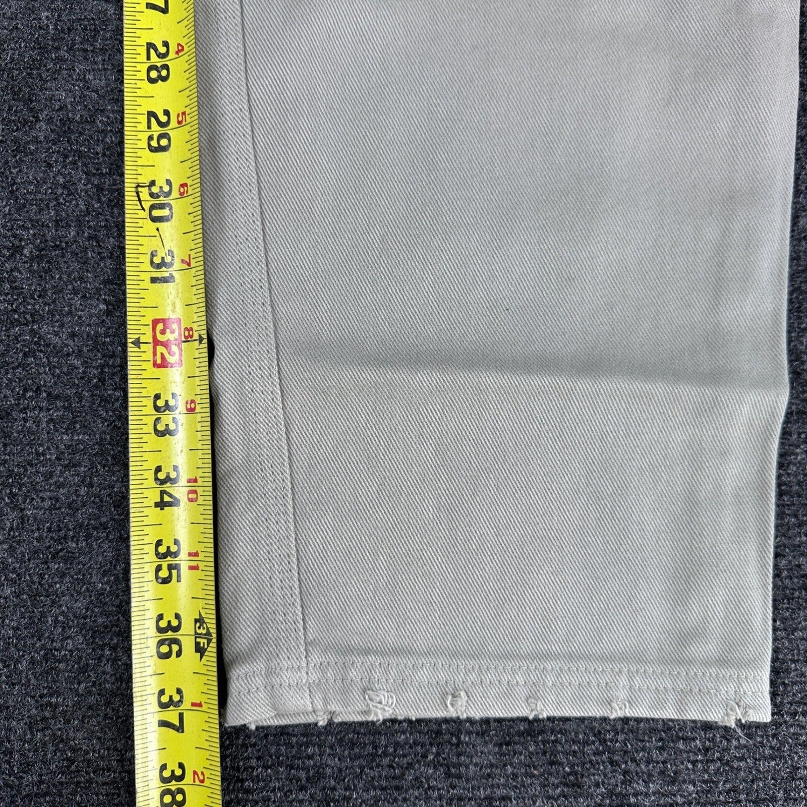 ASOS DESIGN Mens Stone Beige Cotton Twill Straight Leg Chino Pants 34X37 by ASOS DESIGN