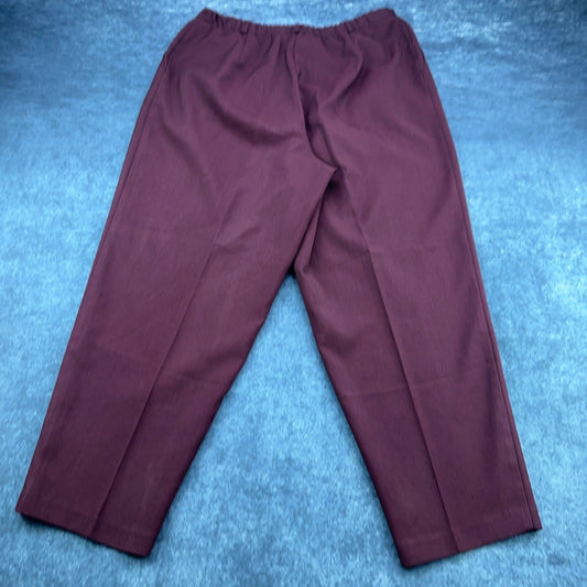 Liz Baker Woman Plum Purple Pleated Front Tapered Dress Pants 16WP Petite Plus by Liz Baker