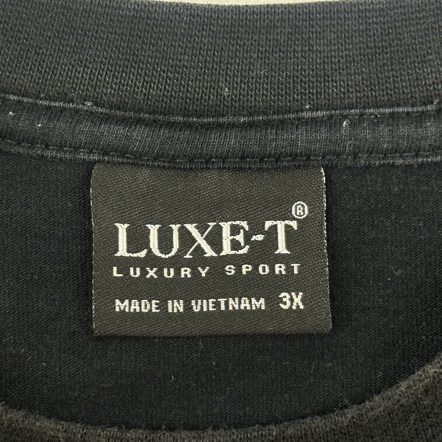 Luxe-T Luxury Sport Mens 3X Black Long Sleeve Sun Graphic We R One T-Shirt by Luxe-T
