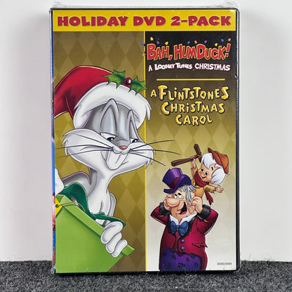 Holiday DVD 2-Pack Bah Humduck Looney Tunes & A Flintstones Christmas Carol NEW by Buysaavy